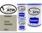 Preview: Nissan, Gray Metallic, K51: 500ml Lackdose + 500ml Klarlack + 250ml Härter - Set, von ATW Autoteile West.